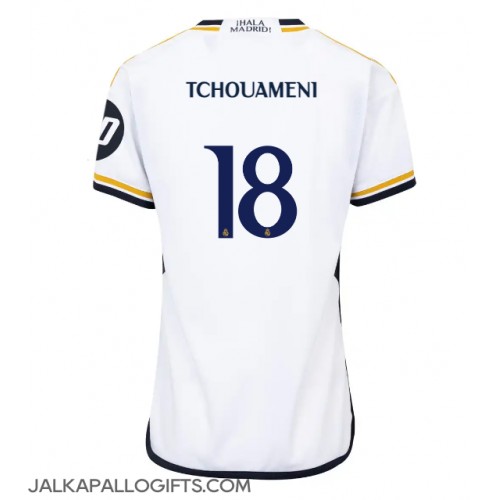 Real Madrid Aurelien Tchouameni #18 Kotipaita Naiset 2023-24 Lyhythihainen